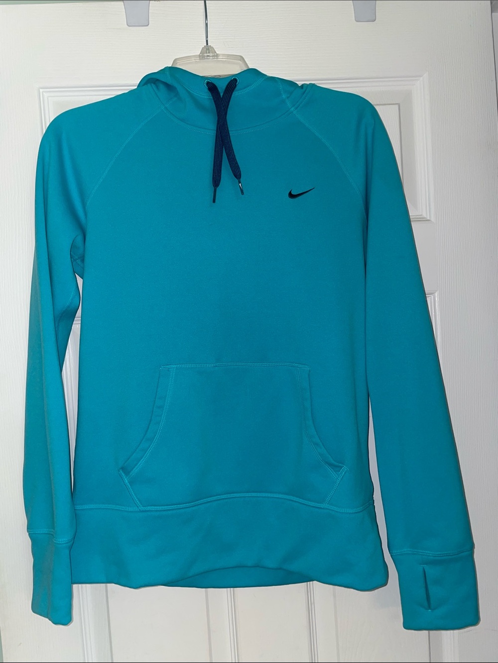 Nike Teal Hoodie with Navy Drawcords